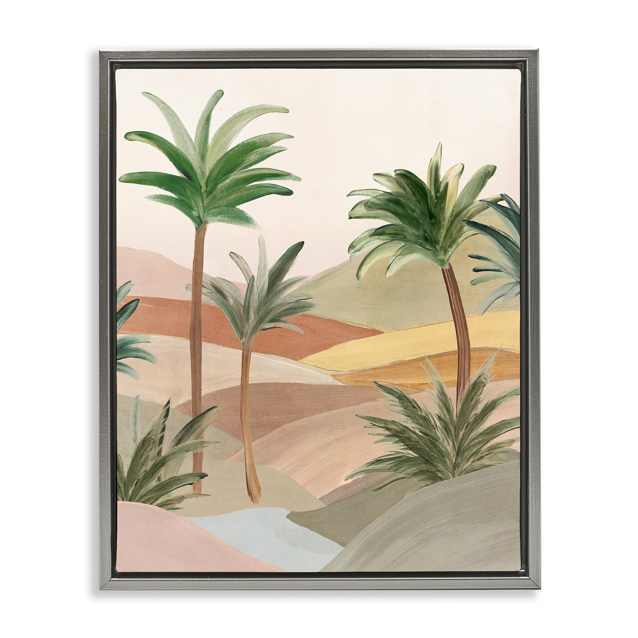 Stupell Industries Desert Oasis Palms Floating Frame, design by Ian C.